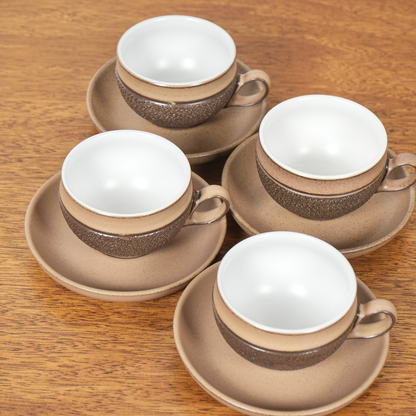 送料無料【Denby】Cotswold カップ&ソーサー【4客セット】