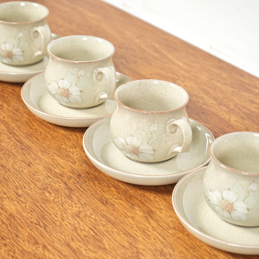 【Denby】Daybreak カップ&ソーサー【4客セット】