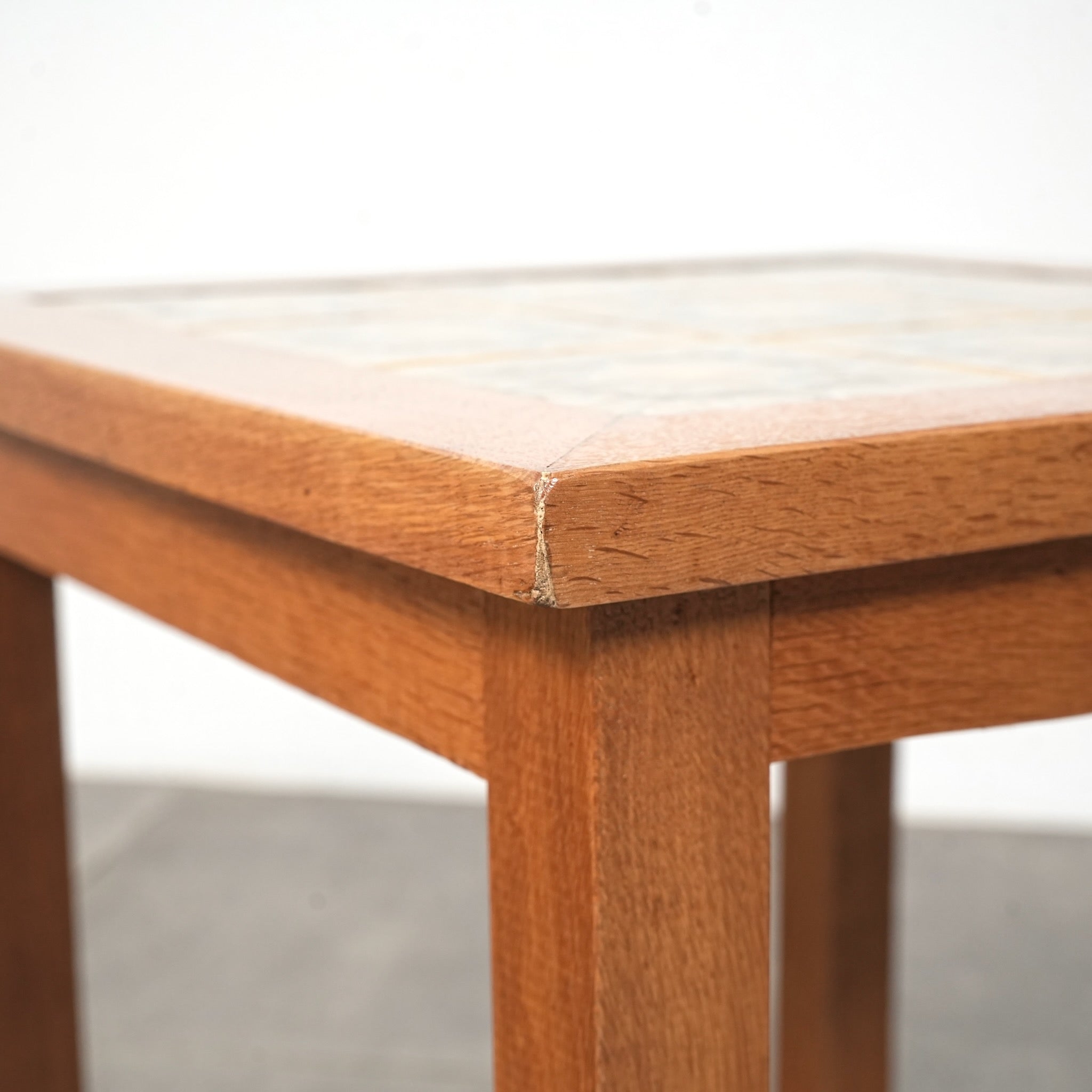 ビンテージ　タイルトップサイドテーブル　タイルトップコーヒーテーブル　テレビ台 ビンテージ タイルトップサイドテーブル タイルトップコーヒーテーブル