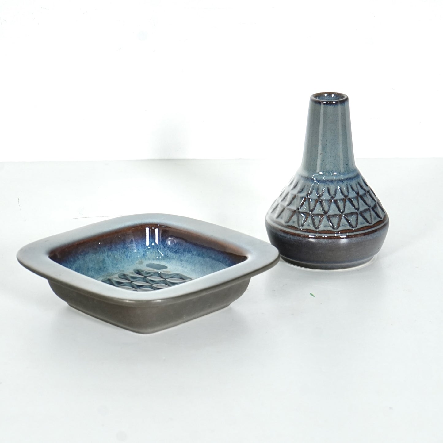 送料無料【Søholm / Blue Series】フラワーベース&トレー