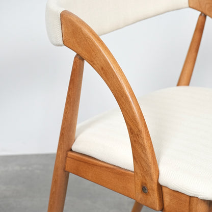 【Orte Mobel Fabrik】ハーフアームチェア【張替済】