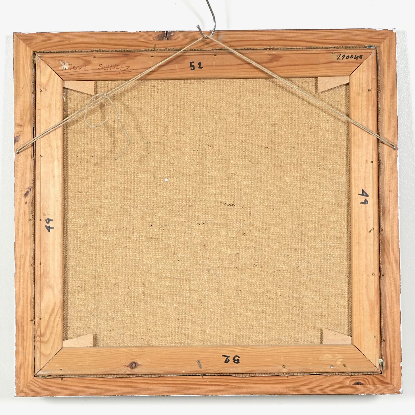 【Tove Schultz】抽象画オイルペインティング 59cm×56cm