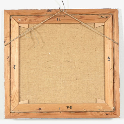 【Tove Schultz】抽象画オイルペインティング 59cm×56cm