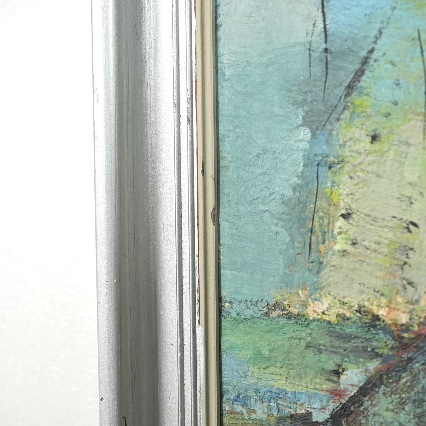 【Tove Schultz】抽象画オイルペインティング 59cm×56cm