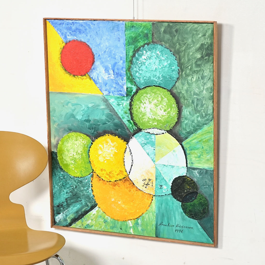 デンマークヴィンテージ オイルペインティング 66cm×79.5cm