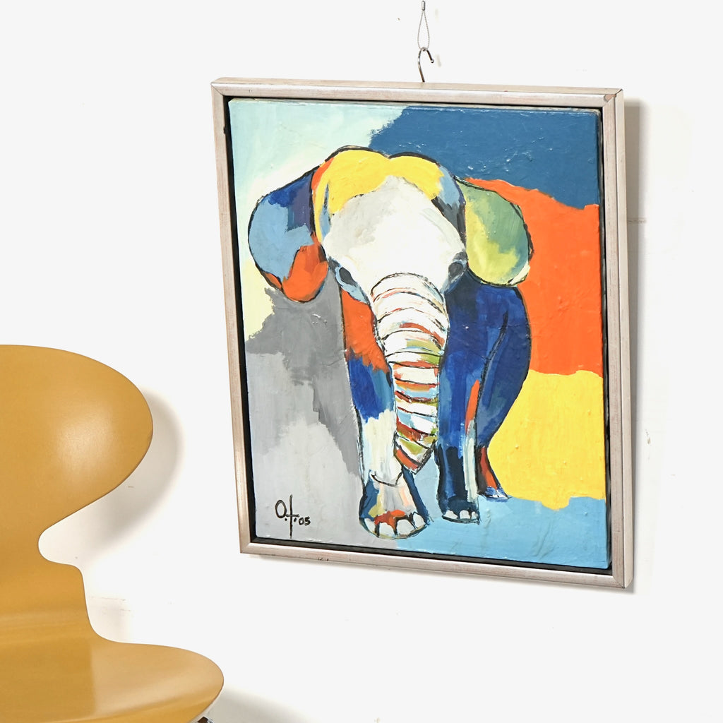デンマークヴィンテージ オイルペインティング 49.5cm×60.5cm