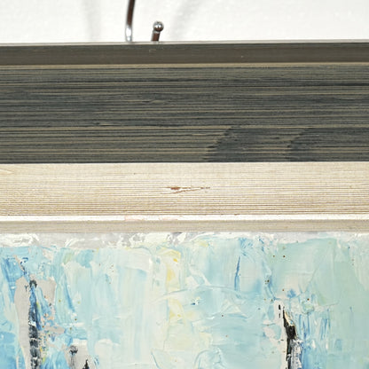 デンマークヴィンテージ 抽象画オイルペインティング 97cm×49cm
