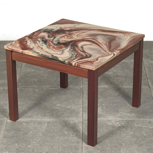 デンマークヴィンテージ ストーントップ ローテーブル