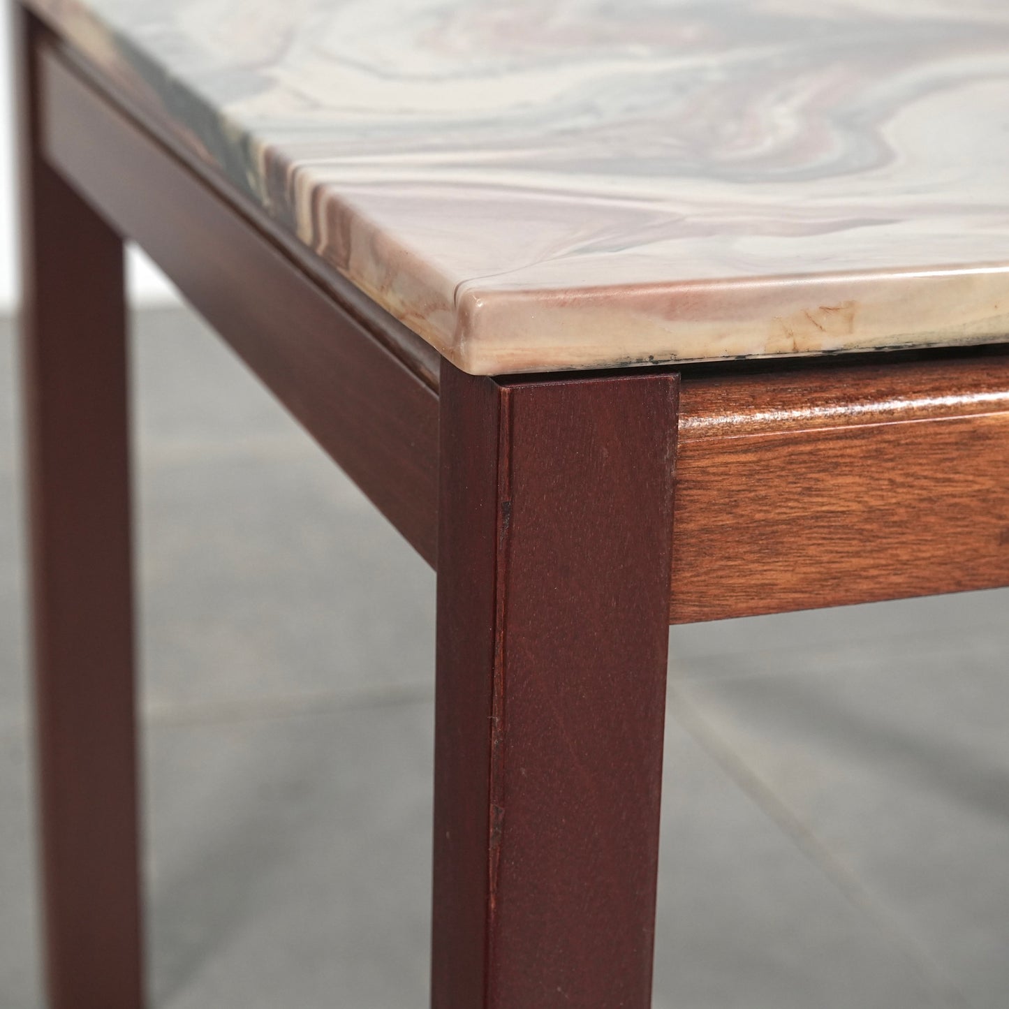 デンマークヴィンテージ ストーントップ ローテーブル