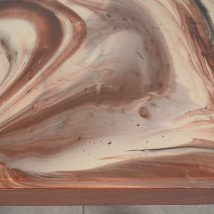 デンマークヴィンテージ ストーントップ ローテーブル