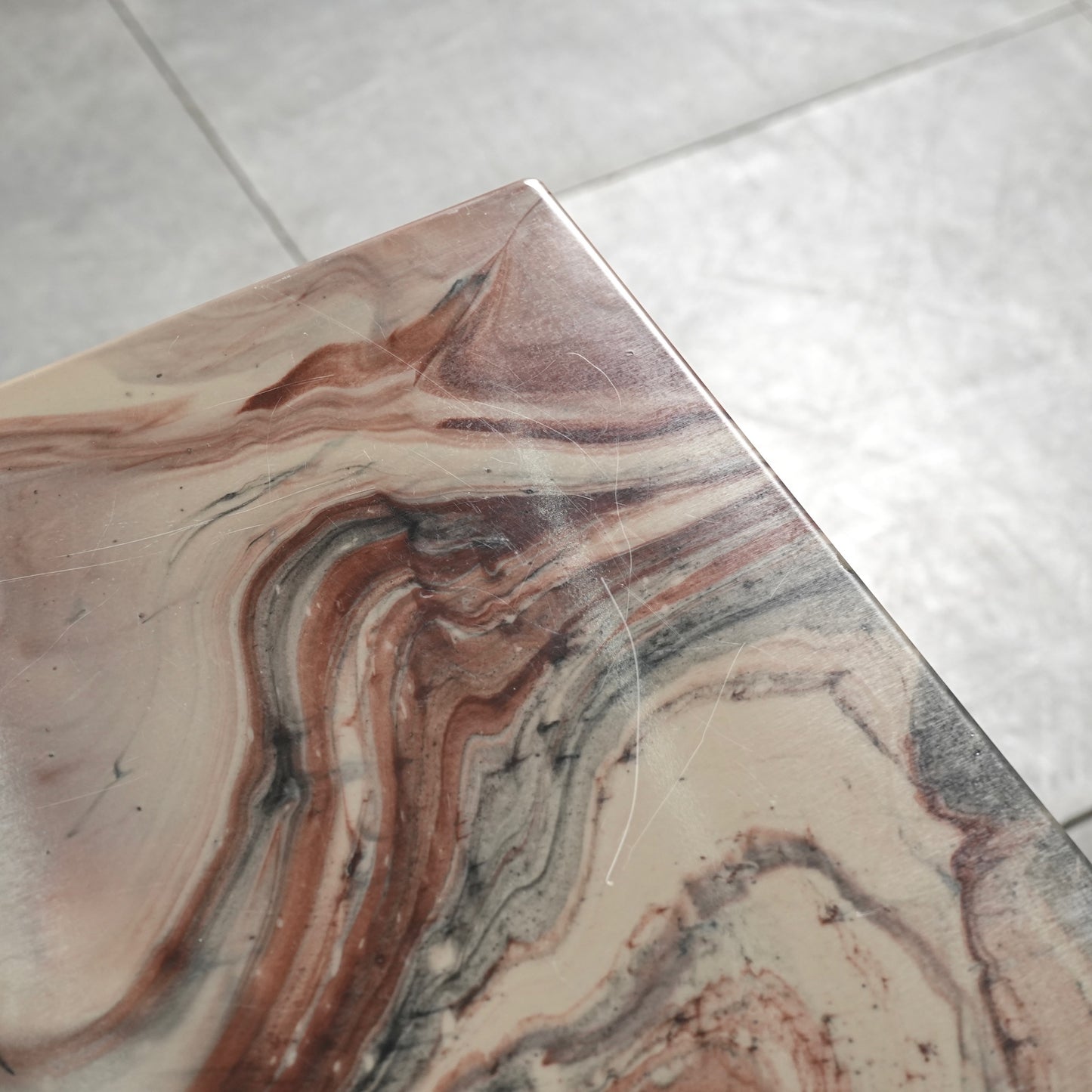 デンマークヴィンテージ ストーントップ ローテーブル