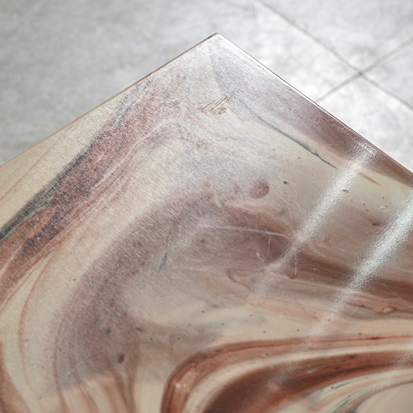 デンマークヴィンテージ ストーントップ ローテーブル