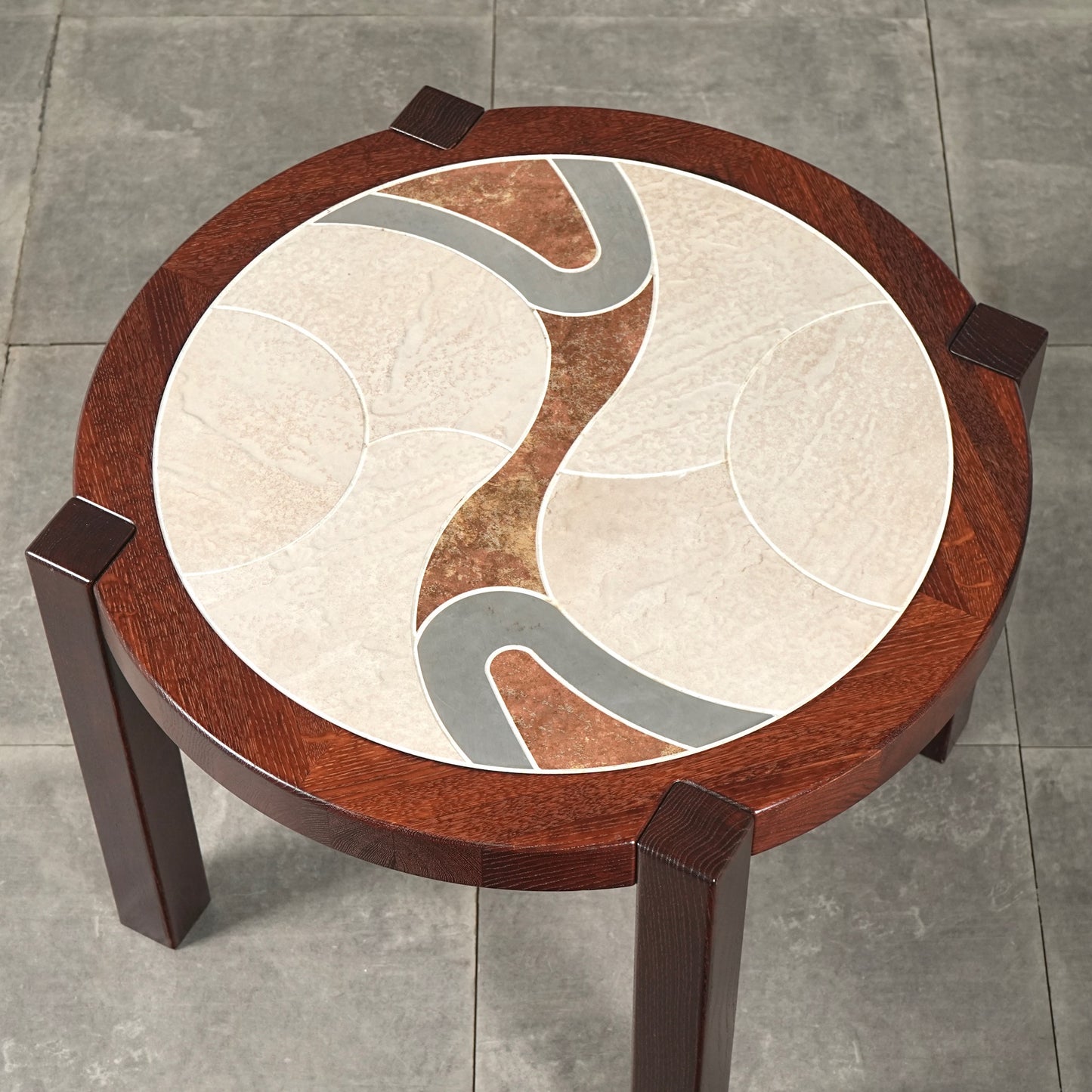 【Tue Poulsen / Haslev】タイルトップ サイドテーブル