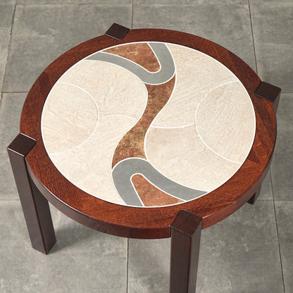 【Tue Poulsen / Haslev】タイルトップ サイドテーブル