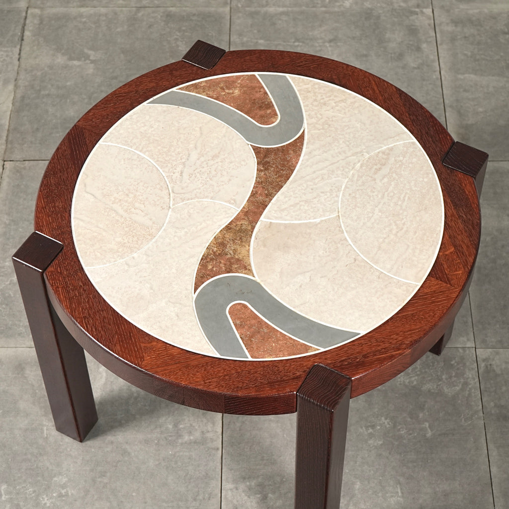 【Tue Poulsen / Haslev】タイルトップ サイドテーブル