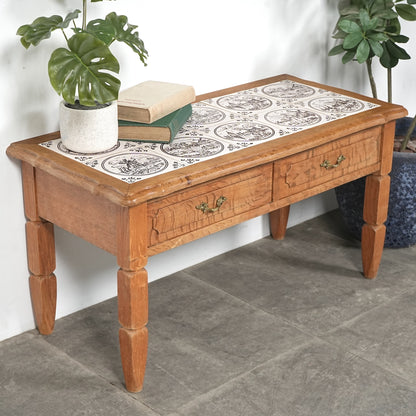 デンマークヴィンテージ タイルトップ チェスト