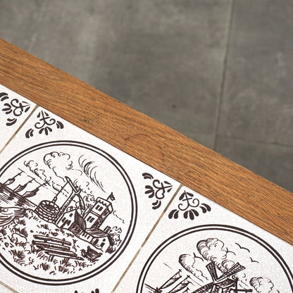 デンマークヴィンテージ タイルトップ チェスト