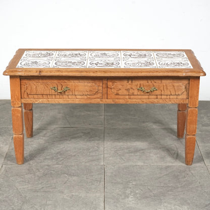 デンマークヴィンテージ タイルトップ チェスト