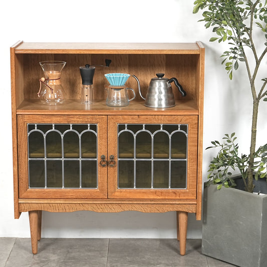 デンマークヴィンテージ ガラスキャビネット