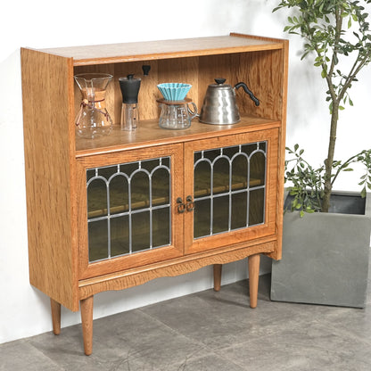 デンマークヴィンテージ ガラスキャビネット