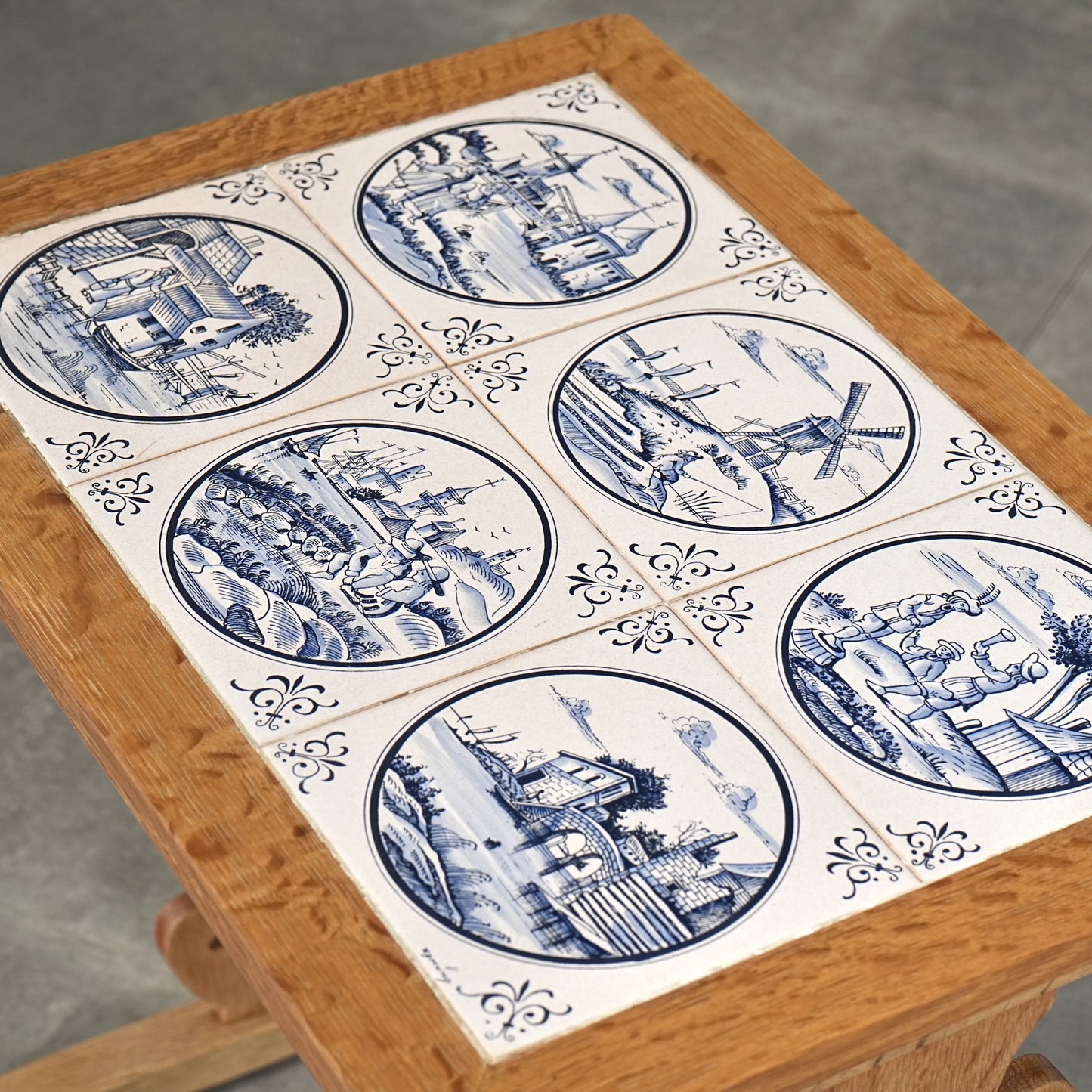 デンマークヴィンテージ タイルトップ ネストテーブル