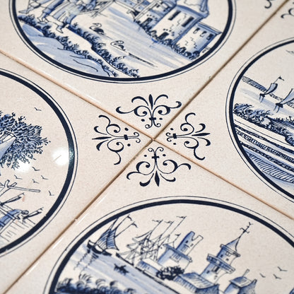 デンマークヴィンテージ タイルトップ ネストテーブル