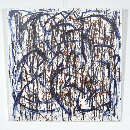 【Kenneth Strandby】抽象画アクリル画 120.5cm×120.5cm