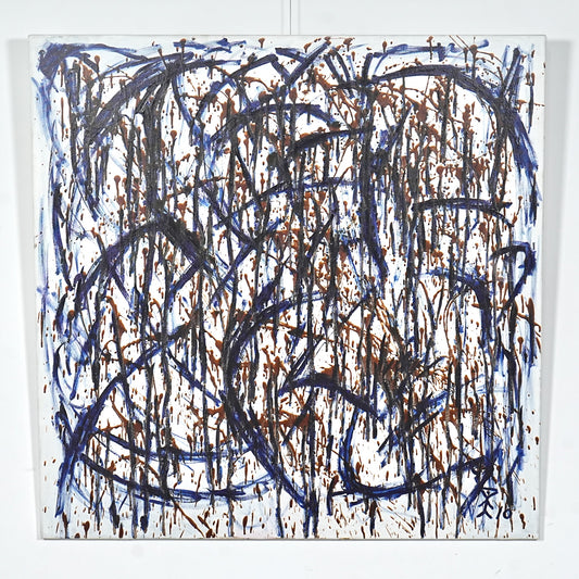 【Kenneth Strandby】抽象画アクリル画(120.5cm×120.5cm)