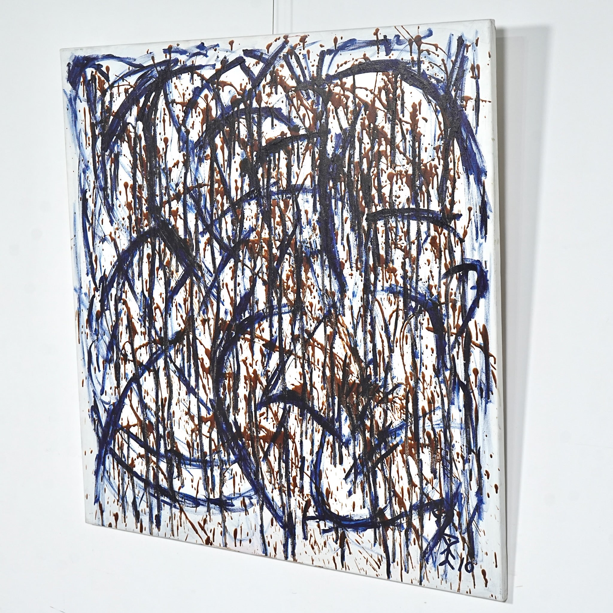 シルエットの抽象画 アクリル画 Kenneth Strandby】抽象画アクリル画 120.5cm×120.5cm – TIME HYPE