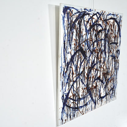 【Kenneth Strandby】抽象画アクリル画 120.5cm×120.5cm