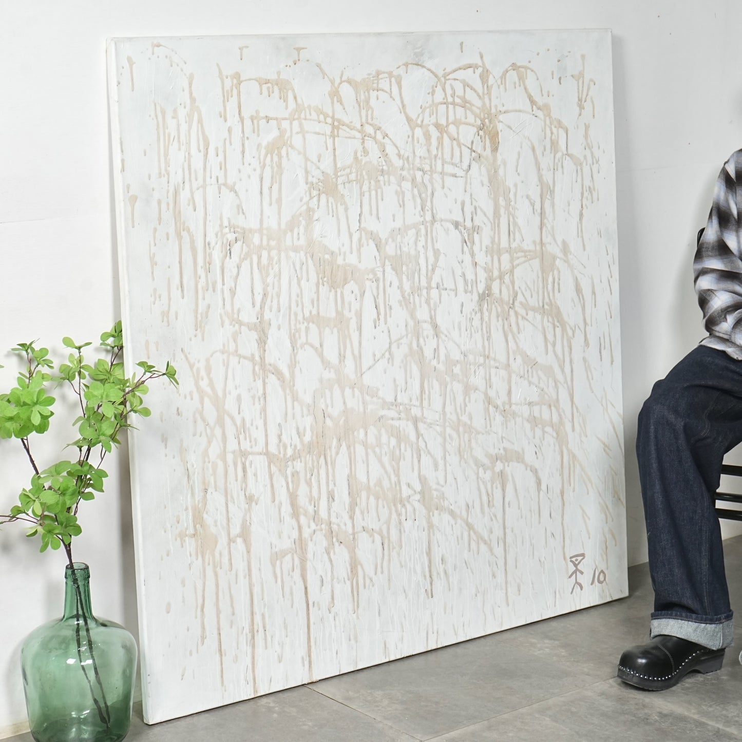 【Kenneth Strandby】抽象画アクリル画 120.5cm×120.5cm