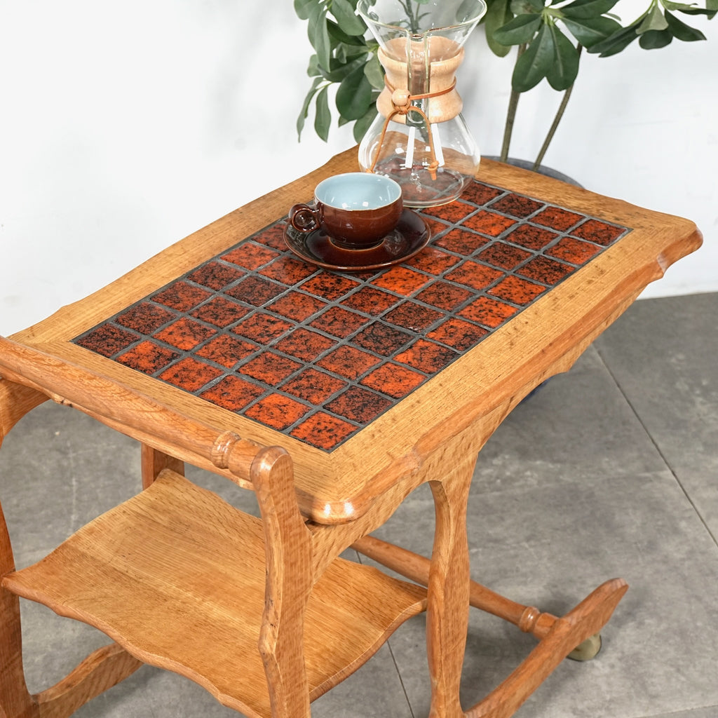 デンマークヴィンテージ タイルトップ トロリー