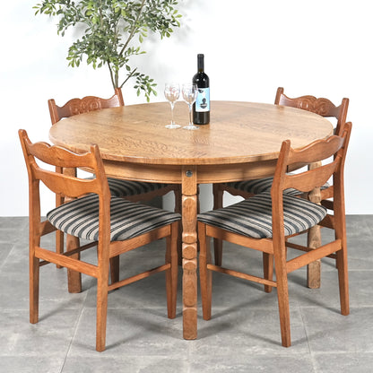 【Henning Kjaernulf】ラウンド エクステンションテーブル