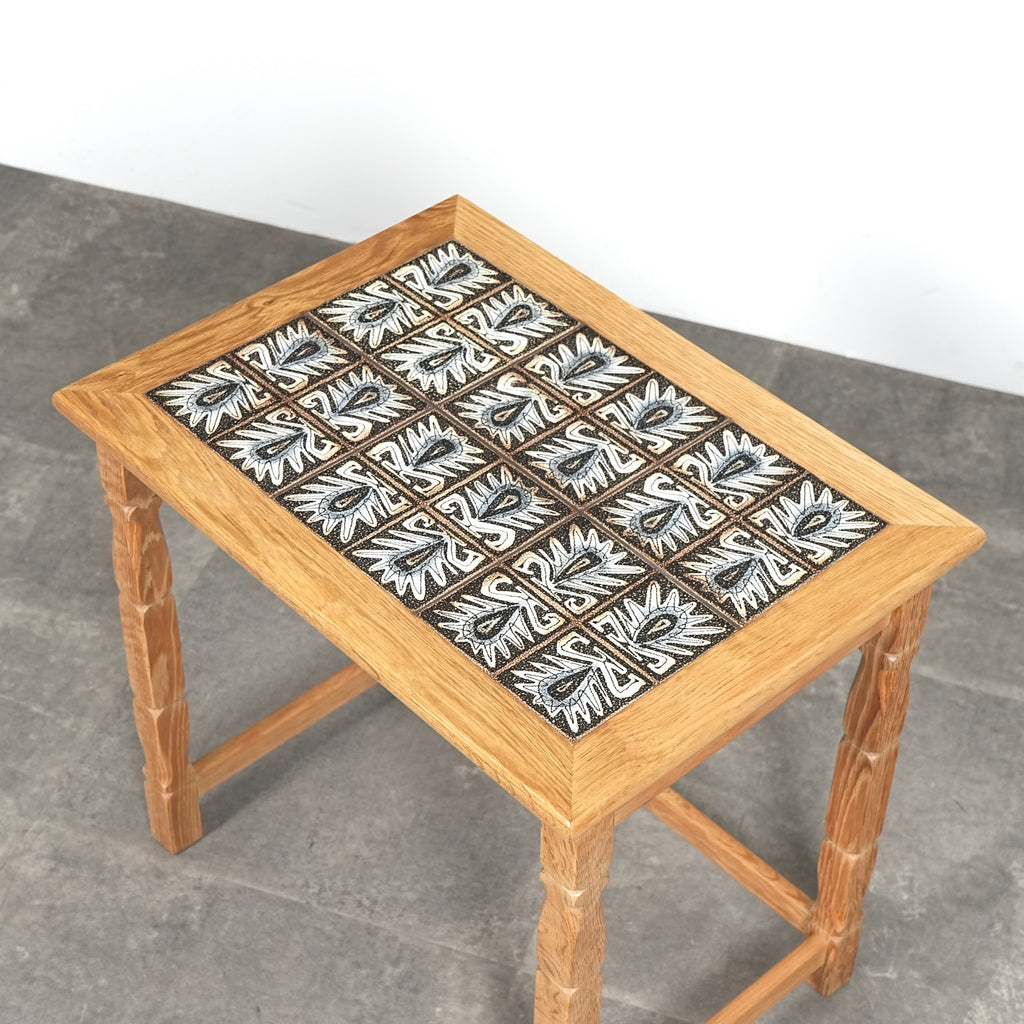 デンマークヴィンテージ タイルトップ サイドテーブル