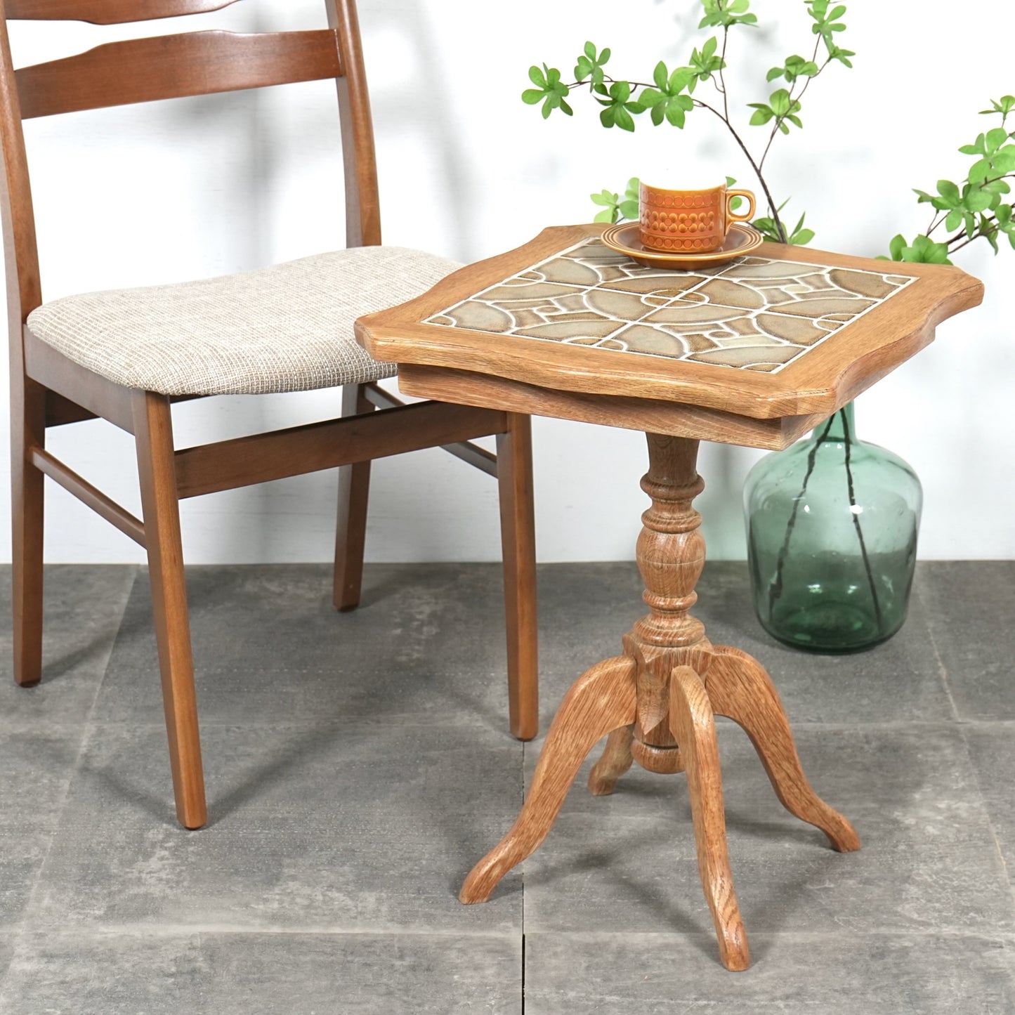 デンマークヴィンテージ タイルトップ サイドテーブル