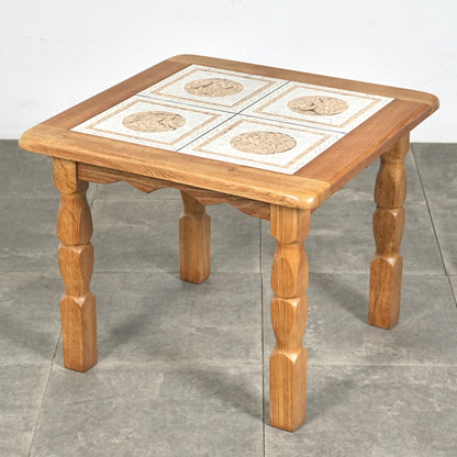 デンマークヴィンテージ タイルトップ ローテーブル