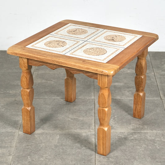 デンマークヴィンテージ タイルトップ ローテーブル