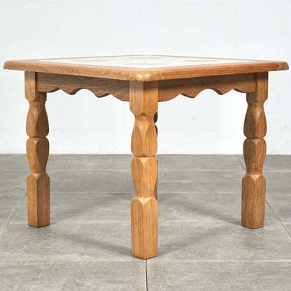 デンマークヴィンテージ タイルトップ ローテーブル