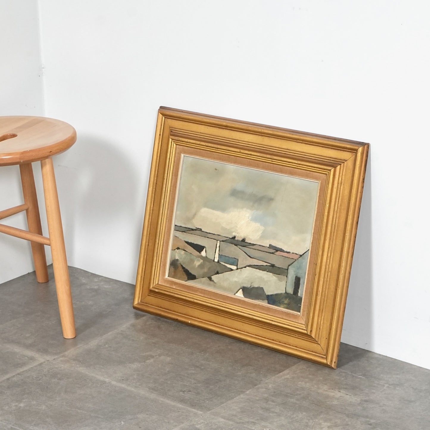 【Thomas Graae】ヴィンテージ オイルペイント(59cm×49cm)