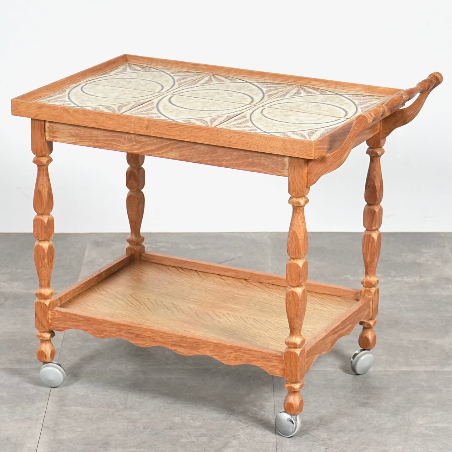 デンマークヴィンテージ タイルトップ トロリー