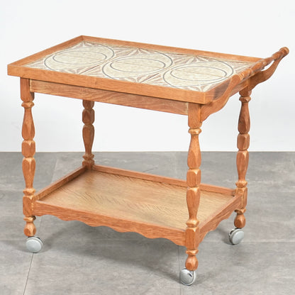 デンマークヴィンテージ タイルトップ トロリー