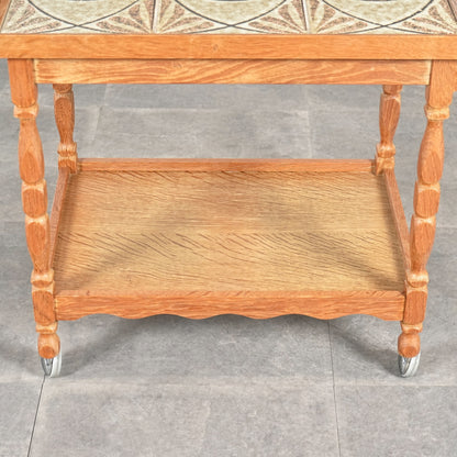 デンマークヴィンテージ タイルトップ トロリー