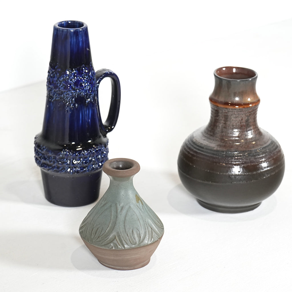 送料無料 ヴィンテージ フラワーベース 3点セット