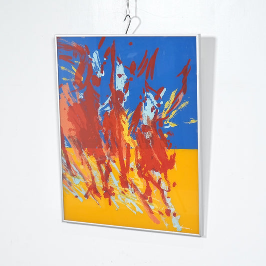デンマークヴィンテージ アクリル画(48.5cm×60.5cm)
