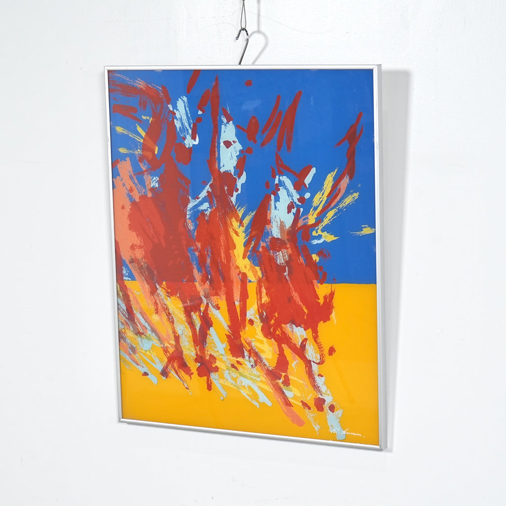 デンマークヴィンテージ アクリル画(48.5cm×60.5cm)