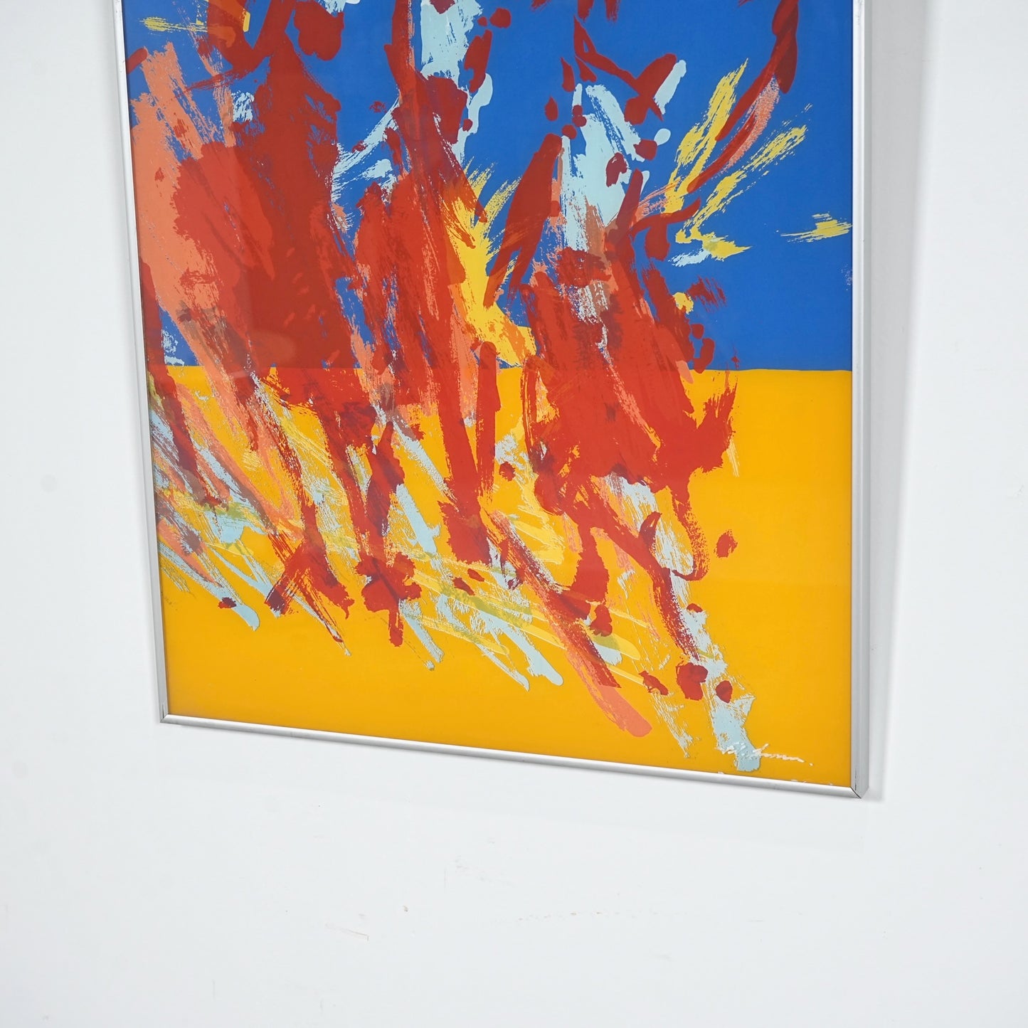 デンマークヴィンテージ アクリル画(48.5cm×60.5cm)