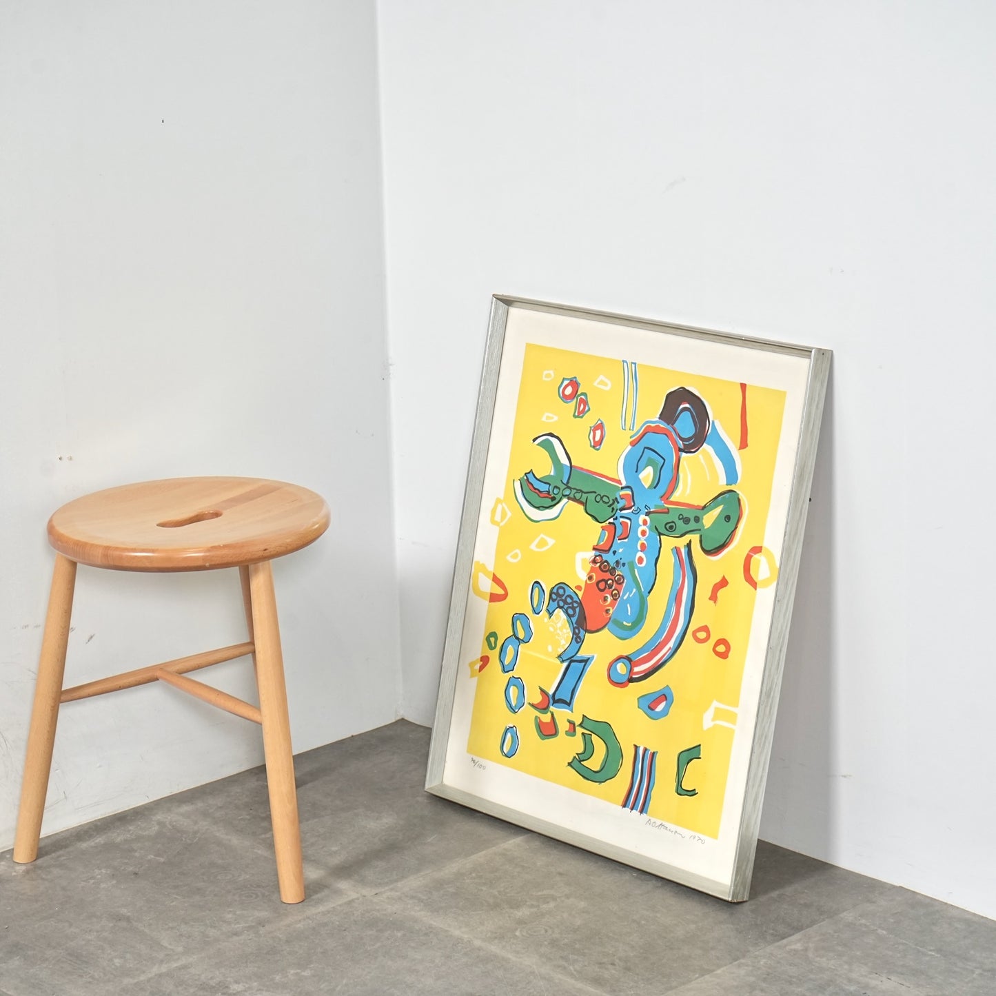 デンマークヴィンテージ リトグラフ(55.5cm×67cm)