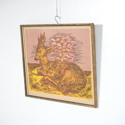 デンマークヴィンテージ リトグラフ(68cm×56.5cm)