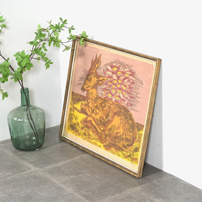 デンマークヴィンテージ リトグラフ(68cm×56.5cm)