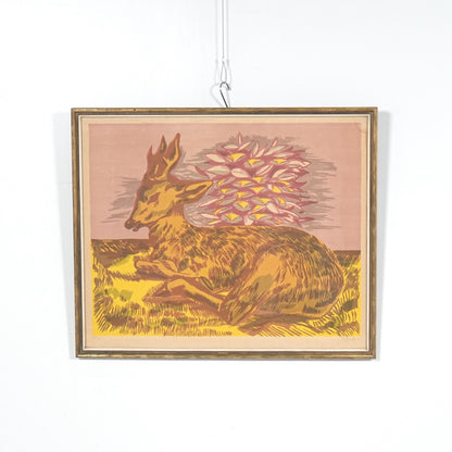デンマークヴィンテージ リトグラフ(68cm×56.5cm)